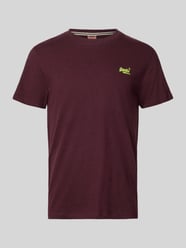 T-shirt w kroju regular fit z haftowanym logo od Superdry - 17