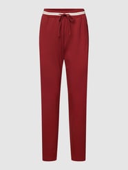 Sweatbroek met contraststrepen van s.Oliver RED LABEL Bordeaux - 28