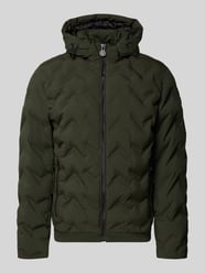 Regular fit gewatteerd jack met ritszakken van Lerros - 3