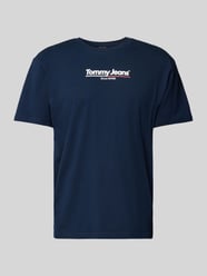 T-Shirt mit Label-Print von Tommy Jeans Blau - 17