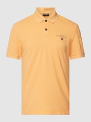 Poloshirt mit Logo-Stitching Modell 'Elbas' von Napapijri Orange - 17