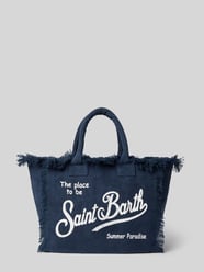 shopper met labelprint en franjes model 'VANITY' van MC2 Saint Barth - 2