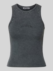 Tanktop mit Nietenbesatz von Review Schwarz - 29