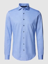 Business-Hemd mit Knopfleiste Modell 'CUTAWAY' von Profuomo Blau - 24