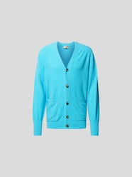 Strickjacke mit V-Ausschnitt     von Maison Flaneur Blau - 36