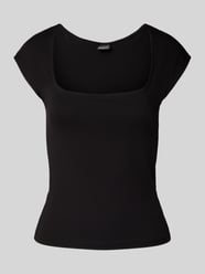 T-shirt z prostokątnym dekoltem i krótkim rękawem od Gina Tricot - 18