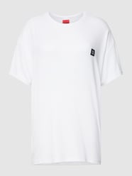T-Shirt mit Label-Patch Modell 'NAIANI' von HUGO Weiß - 28