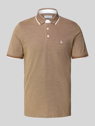Regular Fit Poloshirt mit Knopfleiste Modell 'PAULOS' von JACK & JONES Gold - 47