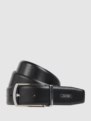 Ledergürtel mit Dornschließe von CK Calvin Klein Grau / Schwarz - 39