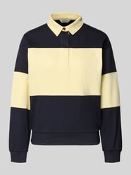 Bluza z kołnierzykiem polo i wyhaftowanym logo od GANT - 7