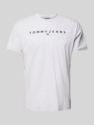 T-Shirt mit Label-Print von Tommy Jeans Grau - 38