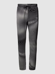 Sweatpants met all-over motief van 9N1M SENSE Grijs / zwart - 11