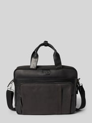 Laptoptas van echt leer van Strellson - 14