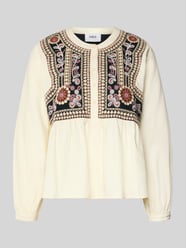 Regular Fit Bluse mit floralem Stitching Modell 'Alec' von Bash - 4
