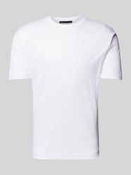 T-Shirt mit geripptem Rundhalsausschnitt Modell 'GILBERD' von Drykorn Beige - 1