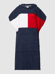 Poncho mit Label-Print von Tommy Jeans Blau - 26