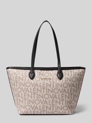 Shopper z wzorem logo i aplikacją z nazwą marki od Valentino Bags - 20