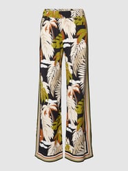 Broek met all-over motief van Marc Cain Groen - 48