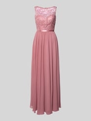 Abendkleid mit Paillettenbesatz von LUXUAR FASHION Pink - 23
