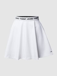 Spódnica mini z mieszanki bawełny z dodatkiem streczu od Tommy Jeans Biały - 27