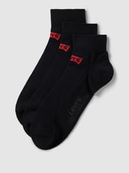 Socken mit Label-Detail im 3er-Pack Modell 'BATWING' von Levi's® Schwarz - 44