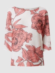 Gebreid shirt met bloemenmotief van BETTY & CO WHITE Roze - 26