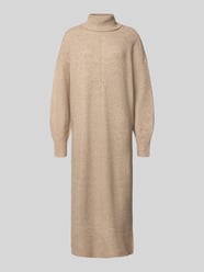 Oversized Strickkleid mit Wollanteil Modell 'MALOU' von Pieces Beige - 8