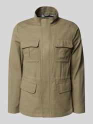 Kurtka o kroju regular fit z mieszanki lnu ze stójką od Geox - 13