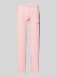 Sweatbroek met elastische band van Juicy Couture Fuchsia - 19