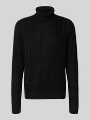 Rollkragenpullover mit Zopfmuster Modell 'PAUL' von JACK & JONES - 15