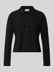 Cropped Langarmshirt mit Brusttasche Modell 'Sawoni' von OPUS - 40