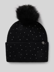 Beanie mit Ziersteinbesatz von Guess Schwarz - 45