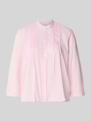 Regular Fit Bluse mit Drapierungen und 3/4-Arm von Christian Berg Woman Pink - 13