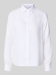 Bluzka lniana o kroju regular fit z wyhaftowanym logo od GANT - 27