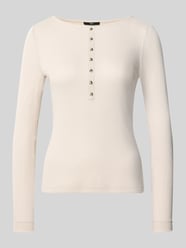 Strickshirt mit Rundhalsausschnitt und Knopfleiste von zero Gold - 28