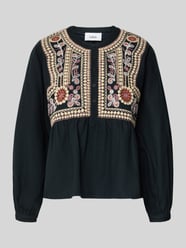 Regular fit blouse met gebloemde stitching, model 'Alec' van Bash - 5