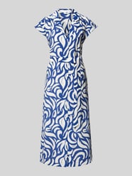Hemdblusenkleid mit Stoffgürtel Modell 'TRAVEL' von Mango Blau - 40