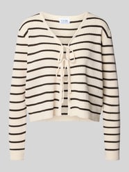 Loose Fit Cardigan aus Viskose-Mix Modell 'NURIA' von VILLA SOPHIE Beige - 31