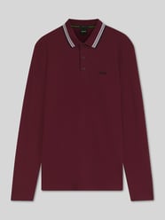 Regular Fit Poloshirt aus reiner Baumwolle Modell 'Plisy' von BOSS Green Bordeaux - 35