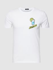 T-shirt met labelprint van Replay Wit - 20