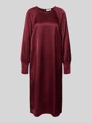 Knielange cocktailjurk met ronde hals, model 'Aurea' van GUIDO MARIA KRETSCHMER WOMAN Bordeaux - 12