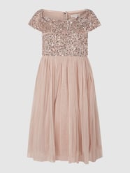PLUS SIZE Cocktailkleid mit Pailletten  von MAYA DELUXE Rosa - 36