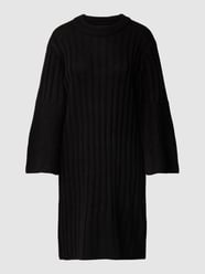 Knielange gebreide jurk van Vero Moda Grijs / zwart - 44
