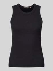 Tanktop in Ripp-Optik mit Rundhalsausschnitt von Scotch & Soda - 35