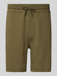 Szorty z dzianiny dresowej o kroju regular fit z czystej bawełny od BOSS Orange - 17