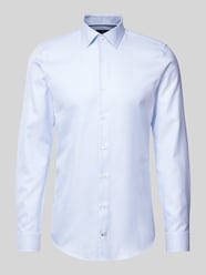 Slim Fit Business-Hemd mit Kentkragen von JOOP! Blau - 35