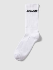 Socken mit Label-Print von Pegador Weiß - 39