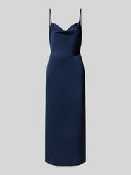 Midikleid aus Satin mit Wasserfall-Ausschnitt Modell 'RAVENNA' von Vila - 31