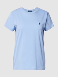 T-Shirt mit Logo-Stitching von Polo Ralph Lauren Blau - 22