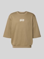 T-Shirt mit Rundhalsausschnitt und Logo-Print von GAP Beige - 34